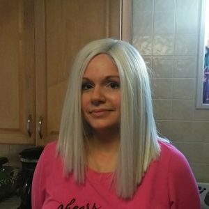 White/Silver sister slay wig